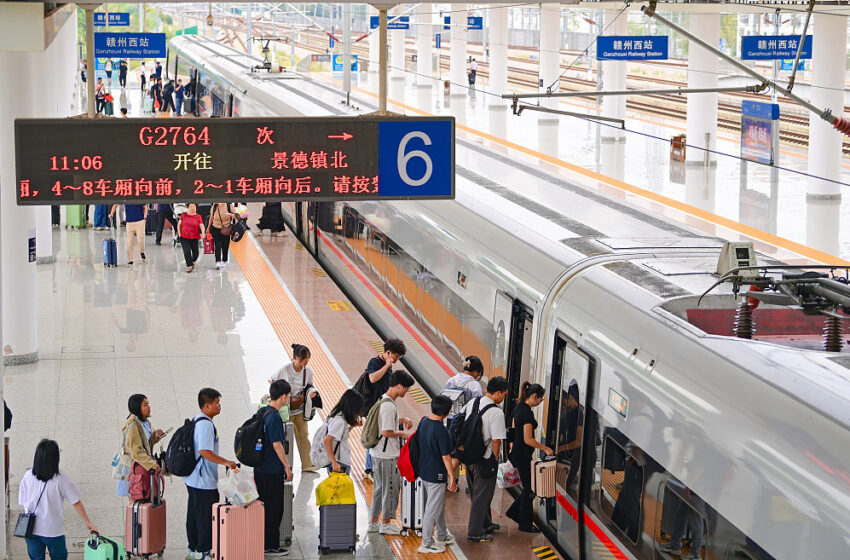  336 милиона жп пътувания през октомври бяха регистрирани в Китай