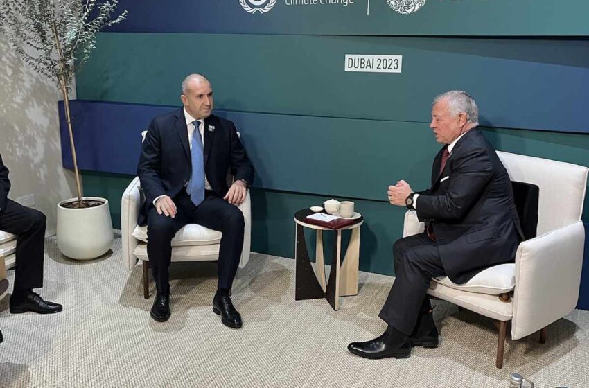 Президентът Румен Радев обсъди с краля на Йордания напрежението в Близкия Изток