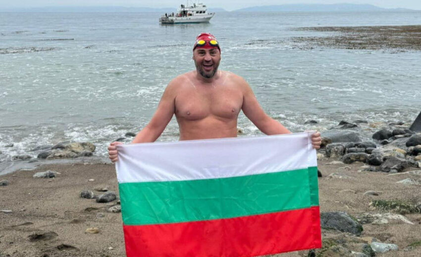  Петър Стойчев подобри рекорд след плуване в Калифорния