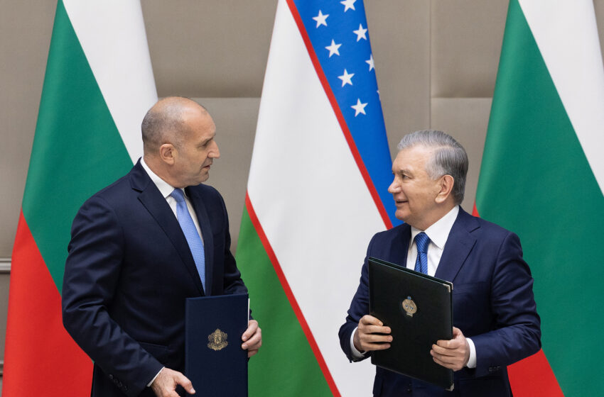 Президентите Румен Радев и Шавкат Мирзийоев подписаха съвместна декларация за засилване на сътрудничеството между България и Узбекистан
