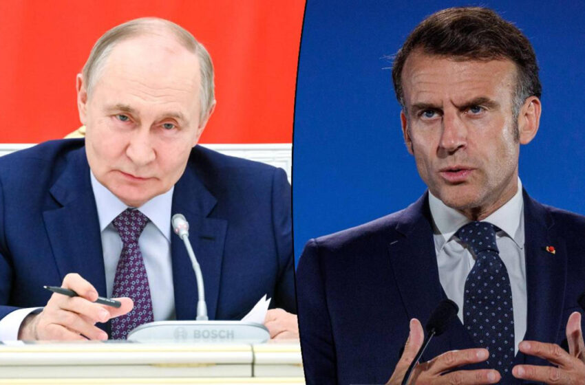  Путин проведе телефонен разговор с Макрон
