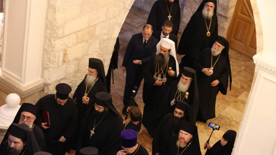 Патриарх Даниил тържествено посрещнат във Витлеем с песнопения и специално богослужение
